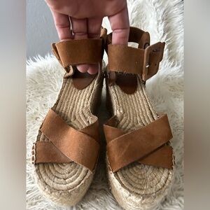 Marc fisher Women’s Suede Espadrille Wedge Sandals